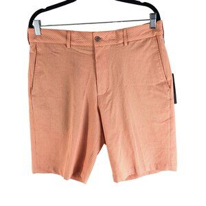 Walter Hagen Mens P11 Collection Seersucker Light Apricot Golf Short 35